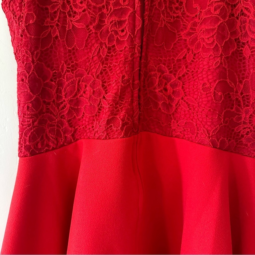 B. Darlin Juniors’ Lace Bodice A-Line Dress - Picture 6 of 7